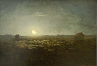millet:the-sheep-pen-moonlight-1873