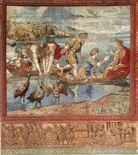 rafael:miraculous draught of fishes 1519