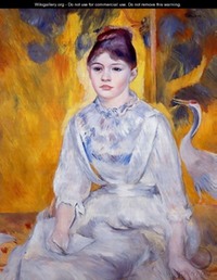 renoir:young woman with crane